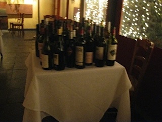 Wines at Diploma Dinner